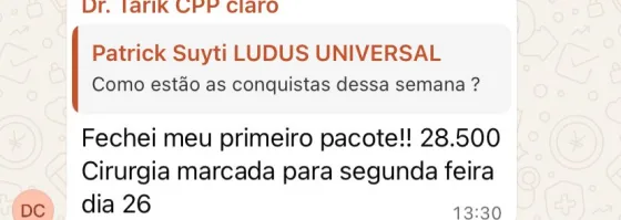 Primeiro paciente fechado em R$28.500
